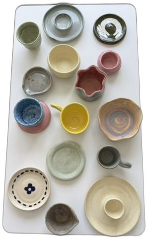 Collection of handmade ceramics