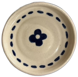 Hand-painted floral bowl