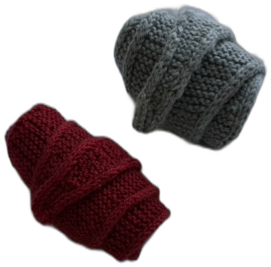 Hand-knit beanies